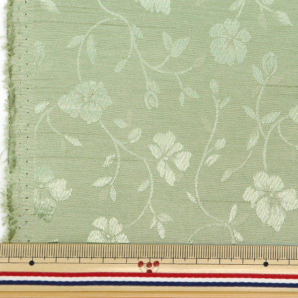 [Quantità a partire da 5] Tessuto 『ShantungJacquard Apple Green 203112-21"