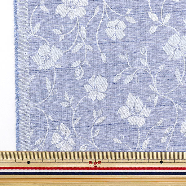 [Quantité à partir de 5] Tissu 『ShantungJacquard Bleu clair 203112-13"