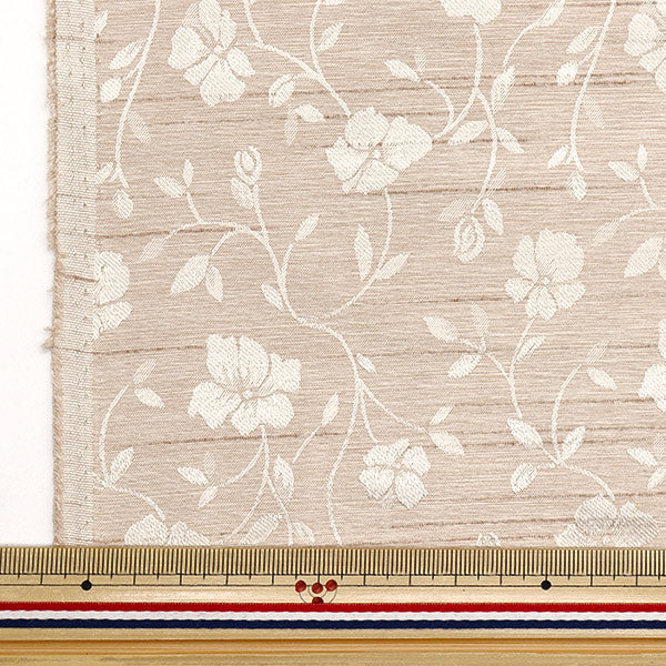 [Quantità a partire da 5] Tessuto 『ShantungJacquard Beige 203112-10"