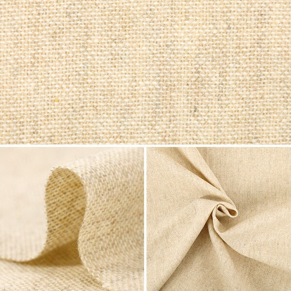 [Quantité à partir de 5] Tissu ``Mélange de laineTweed Beige R9020-1"