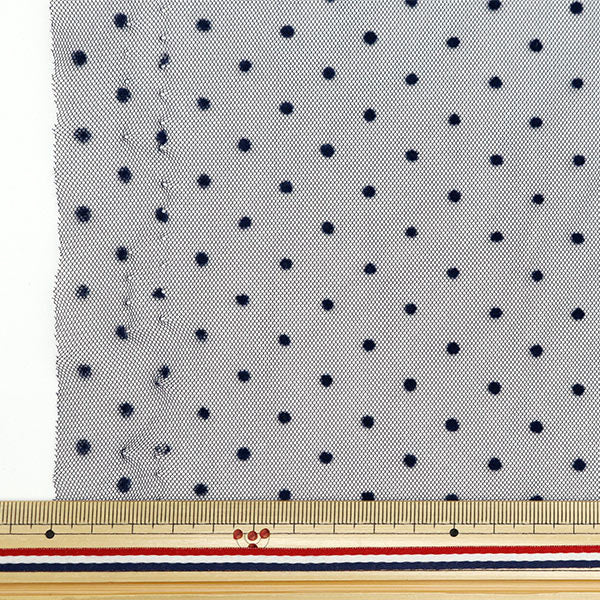 [From quantity 5] Fabric "Milky Wake Turu Frocky Dot Navy FT2409TC-11"