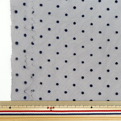 [From quantity 5] Fabric "Milky Wake Turu Frocky Dot Navy FT2409TC-11"