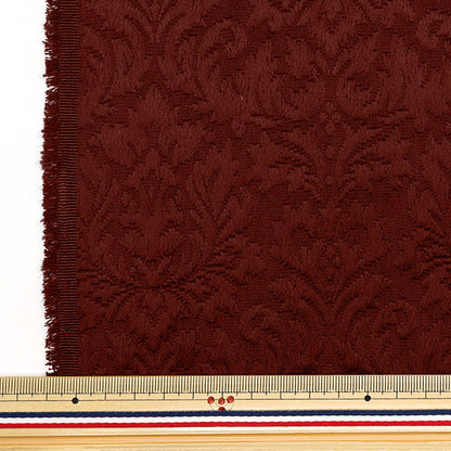 [Quantity starting from 5] Fabric "Fukrei"Jacquard Damask Garnet 203065F-09"