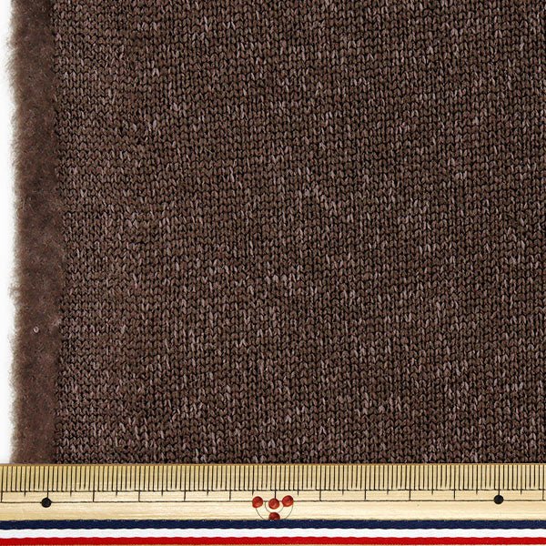 [Quantity starting from 5] Fabric "Knit fleece approx. 150cm wide brown YJ-NIF-BR"