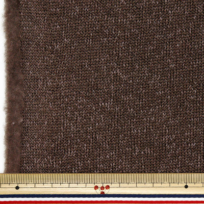 [Quantity starting from 5] Fabric "Knit fleece approx. 150cm wide brown YJ-NIF-BR"