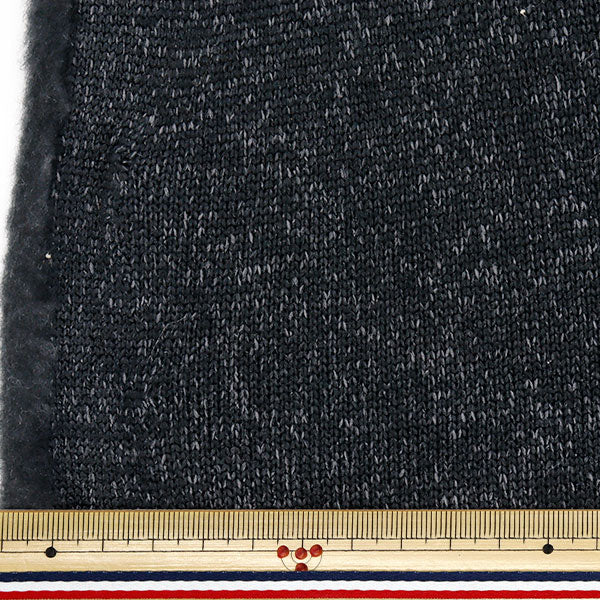 【数量5から】 生地 『ニットフリース 約150cm幅 ブラック YJ-NIF-BK』