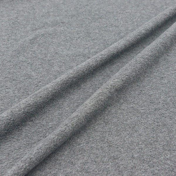 Tissu "Polaire brossé double face anti-boulochage env. 145 x 100 cm Gris C-KA24-1-GL"