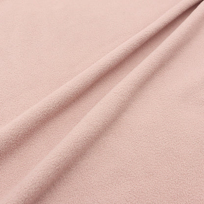Stoff „Anti-Pilling doppelseitig gebürstetes Fleece ca. 145 x 100 cm Milchrosa C-KA24-1-MPK"