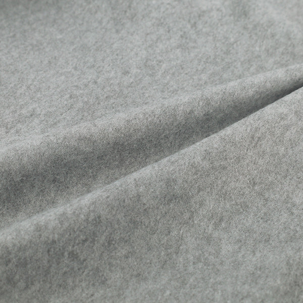 Stoff "Doppelseitig gebürstetes Fleece-Uni Stoffstück Ca. 140 x 100 cm Hellgrau C-5638-15''