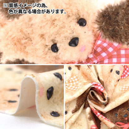 [الكمية من 5] الأقمشة ``الشيك الدب طباعة بوا الكلاسيكية الحديثةالشريط وردي CMOF-76-P" KIYOHARA