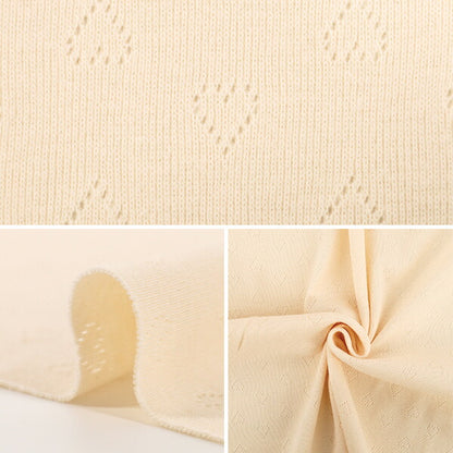 [Quantity starting from 5] Fabric "Heart Knit Off-White OKBF-47"