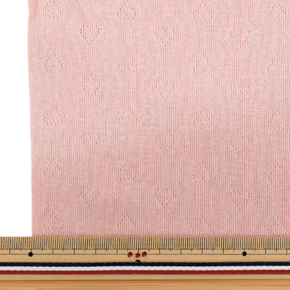 [5부터 시작하는 수량] 천・원단 "하트 니트 핑크 OKBF-47"