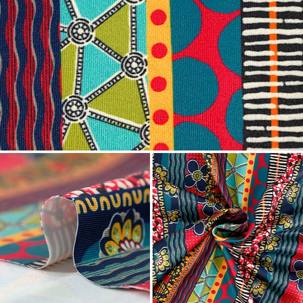 [Quantité à partir de 5] Tissu `` Tricot imprimé africain patchworkPatron MLT011F"