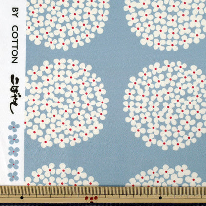 【数量5から】 生地 『ポリエステルスムースニット あじさい ミスティグレー KDP139-A』 COTTON KOBAYASHI コットンこばやし 小林繊維