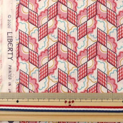 [From quantity 5] Fabric "Liberty Liberty Print Tana lawn Refraction Red] Liberty Japan
