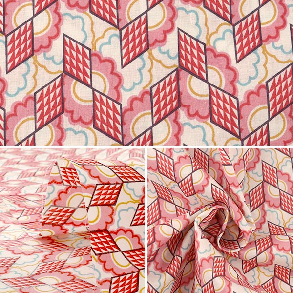 [From quantity 5] Fabric "Liberty Liberty Print Tana lawn Refraction Red] Liberty Japan