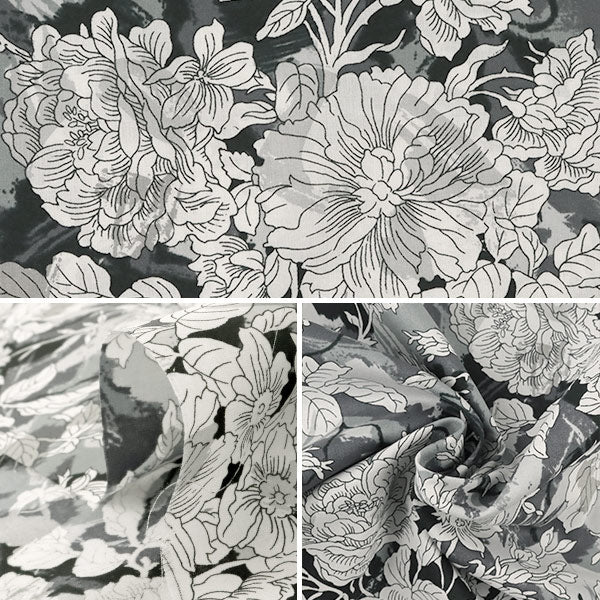 ● [De la cantidad 5] Tela "Liberty Liberty Print Césped Tana Dream Skype Black] Liberty Japan