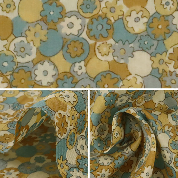 [수량 5에서] 천・원단 "리버티 리버티 프린트 타나론 물방울 데이지 옐로우] Liberty Japan