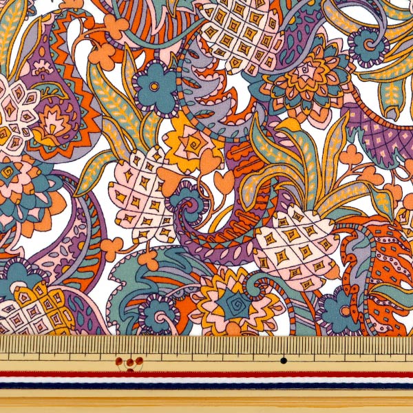 [De la quantité 5] Tissu "Liberty Liberty Print Pelouse Tana Ananas Paisley 3631110-A" Liberty Japan