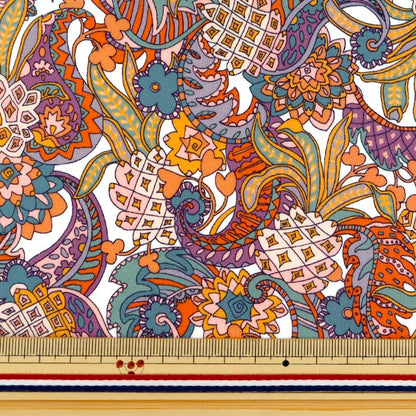 [De la quantité 5] Tissu "Liberty Liberty Print Pelouse Tana Ananas Paisley 3631110-A" Liberty Japan
