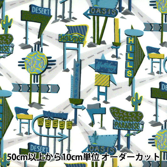 [De la quantité 5] Tissu "Liberty Liberty Print Pelouse Tana Holiday Highway 3631124-A" Liberty Japan