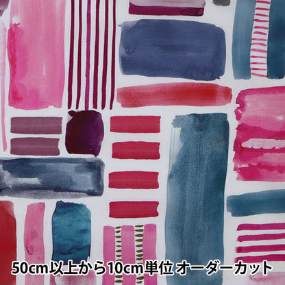 [Dalla quantità 5] Tessuto "Liberty Liberty Print tana de pelouse Strisce costruite] Liberty Japan