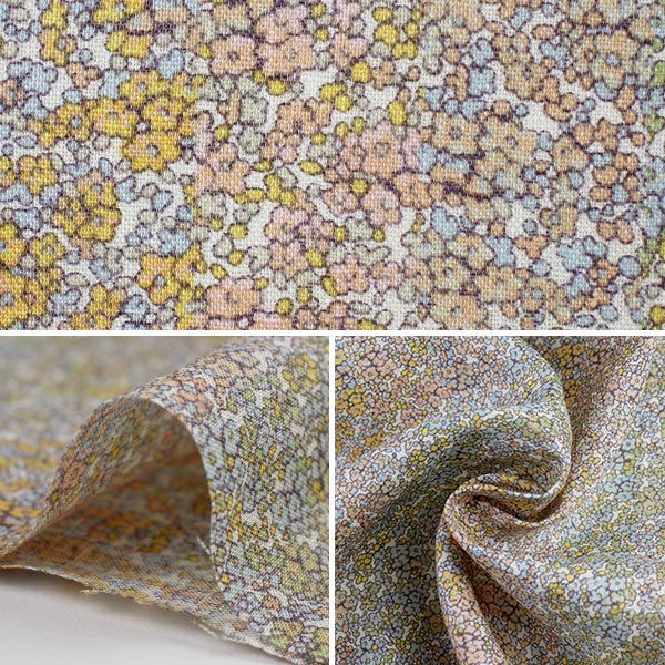 [来自数量5] 织物 "Liberty Liberty Print Flanders亚麻Douglas Stripe 3631184-11a" 日本自由