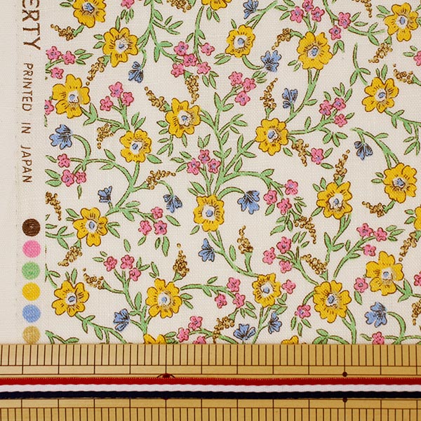 [De la cantidad 5] Tela "Liberty Liberty Print Flandes Lino Hanna Hue 36301130-20b" Libertad Japón