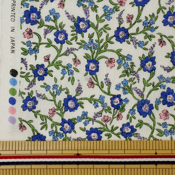 [Из количества 5] Ткань "Liberty Liberty Print Flanders Linen Hanna Fue 36301130-J21A" Свобода Япония