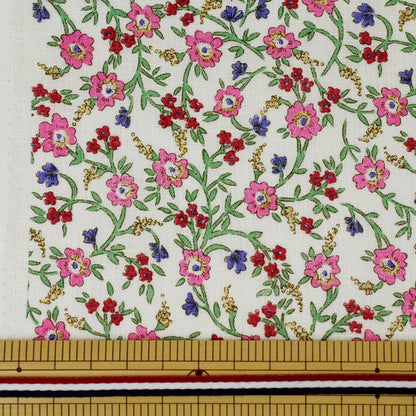 [Из количества 5] Ткань "Liberty Liberty Print Flanders Linen Hanna Fayi 36301130-J21B" Свобода Япония