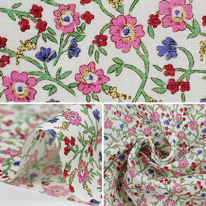 [Из количества 5] Ткань "Liberty Liberty Print Flanders Linen Hanna Fayi 36301130-J21B" Свобода Япония