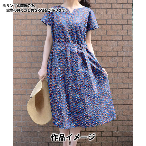 [来自数量5] 织物 "自由自由印刷 塔纳草坪 梦想的地图集弹跳1221113-SD21B" 日本自由