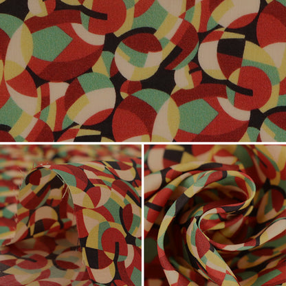 [来自数量5] 织物 "自由自由印刷 塔纳草坪 梦想的地图集弹跳1221113-SD21C" 日本自由