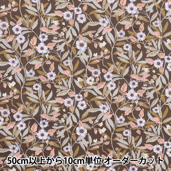 [来自数量5] 织物 "自由自由印刷 塔纳草坪 布莱顿开花3639102-xe" 日本自由