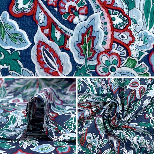 [From quantity 5] Fabric "Liberty Liberty Print Tana lawn Fur Away Paisley] Liberty Japan