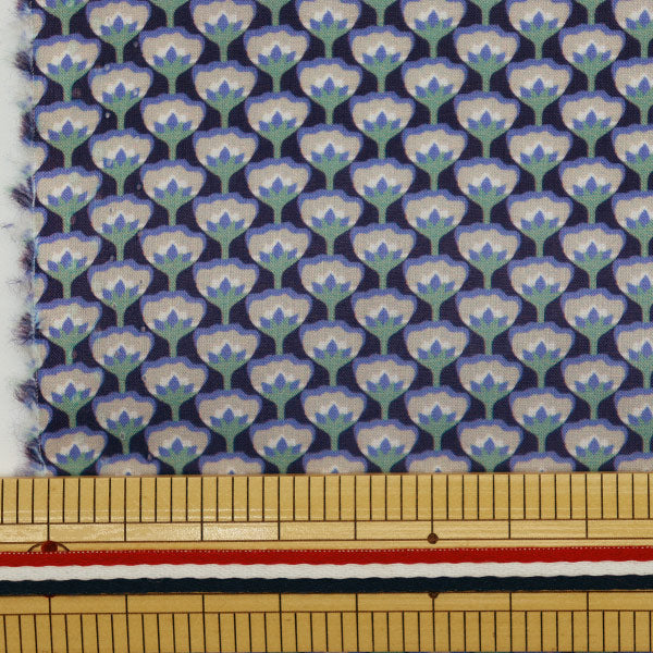 [来自数量5] 织物 "自由自由印刷 塔纳草坪 伍德斯托克（伍德斯托克）3631203-b" Liberty Japan