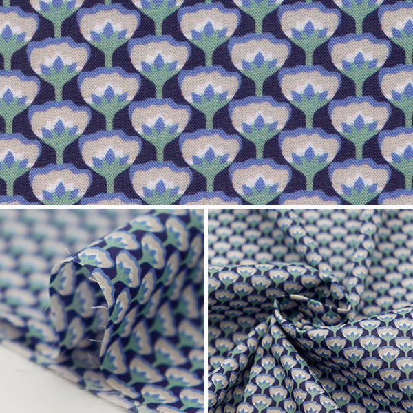 [来自数量5] 织物 "自由自由印刷 塔纳草坪 伍德斯托克（伍德斯托克）3631203-b" Liberty Japan