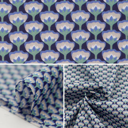 [来自数量5] 织物 "自由自由印刷 塔纳草坪 伍德斯托克（伍德斯托克）3631203-b" Liberty Japan