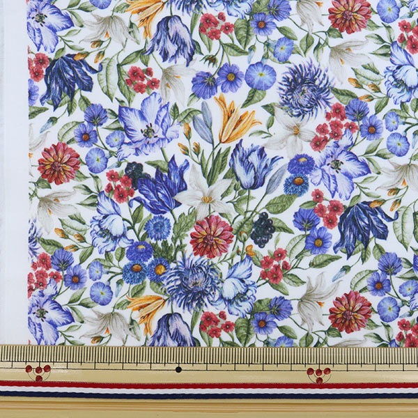 [De la quantité 5] Tissu "Liberty Liberty Print Pelouse Tana Royal Garland 3631213-A" Liberty Japan