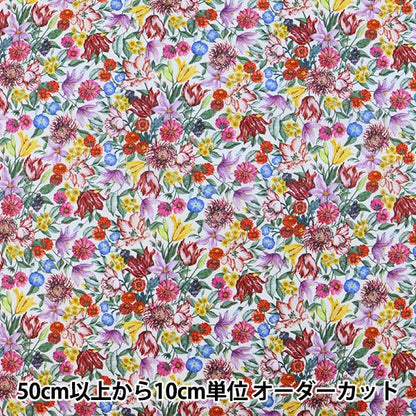 [Dalla quantità 5] Tessuto "Liberty Liberty Print tana de pelouse Royal Garland 3631213-C" Liberty Japan
