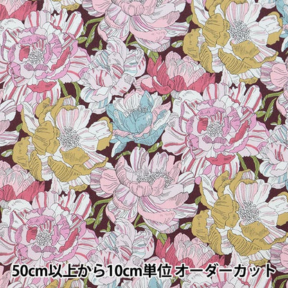 [De la cantidad 5] Tela "Liberty Liberty Print Césped Tana Blackburn (Black Burn) 3631226-A" Liberty Japan