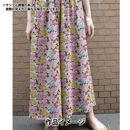 [De la cantidad 5] Tela "Liberty Liberty Print Césped Tana Blackburn (Black Burn) 3631226-A" Liberty Japan