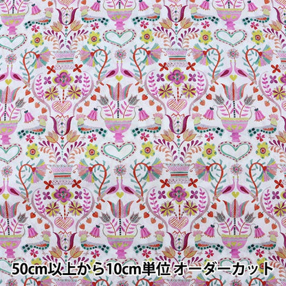 [De la cantidad 5] Tela "Liberty Liberty Print Césped Tana Love Birds (Love Birds) 3631248-A" Liberty Japan