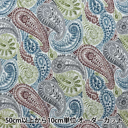 [Aus Menge 5] Stoff "Liberty Liberty Print Tana-Rasen Deco Paisley DC31447-D" Liberty Japan