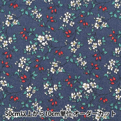 [來自數量5] 織物 "自由自由印刷 塔納草坪 臀部和啤酒花3338253G-J21C" 日本自由