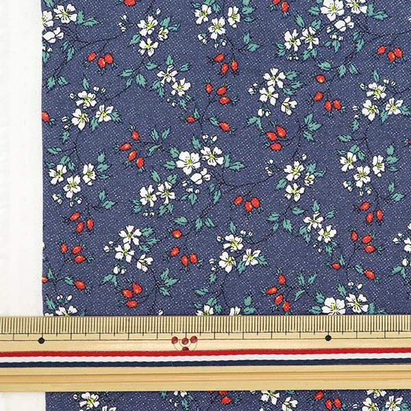 [來自數量5] 織物 "自由自由印刷 塔納草坪 臀部和啤酒花3338253G-J21C" 日本自由