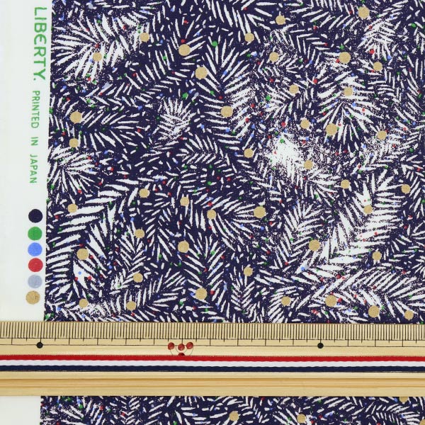 [来自数量5] 织物 "自由自由印刷 塔纳草坪 Elizabeth Polka DC31688-J21D" 日本自由