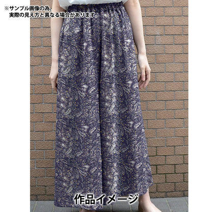 [来自数量5] 织物 "自由自由印刷 塔纳草坪 Elizabeth Polka DC31688-J21D" 日本自由