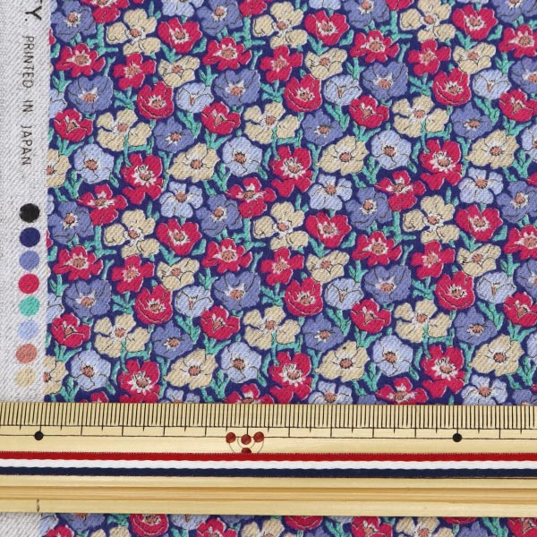[Aus Menge 5] Stoff "Liberty Liberty Print Air Cotton Anemone 3334107-84a" Liberty Japan