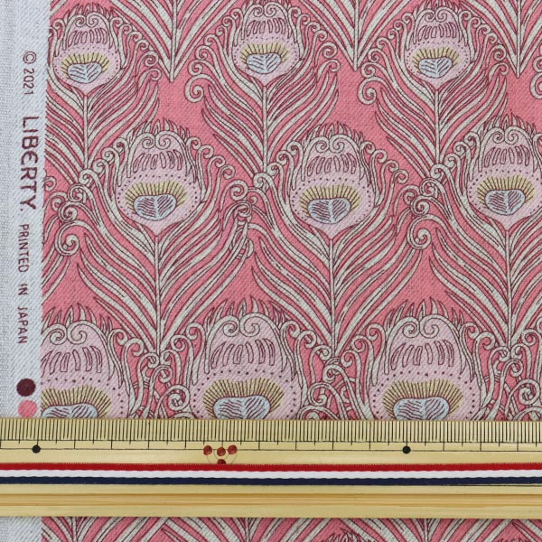 [Из количества 5] Ткань "Liberty Liberty Print Airy Kot Caesar 3637012-D" Liberty Japan